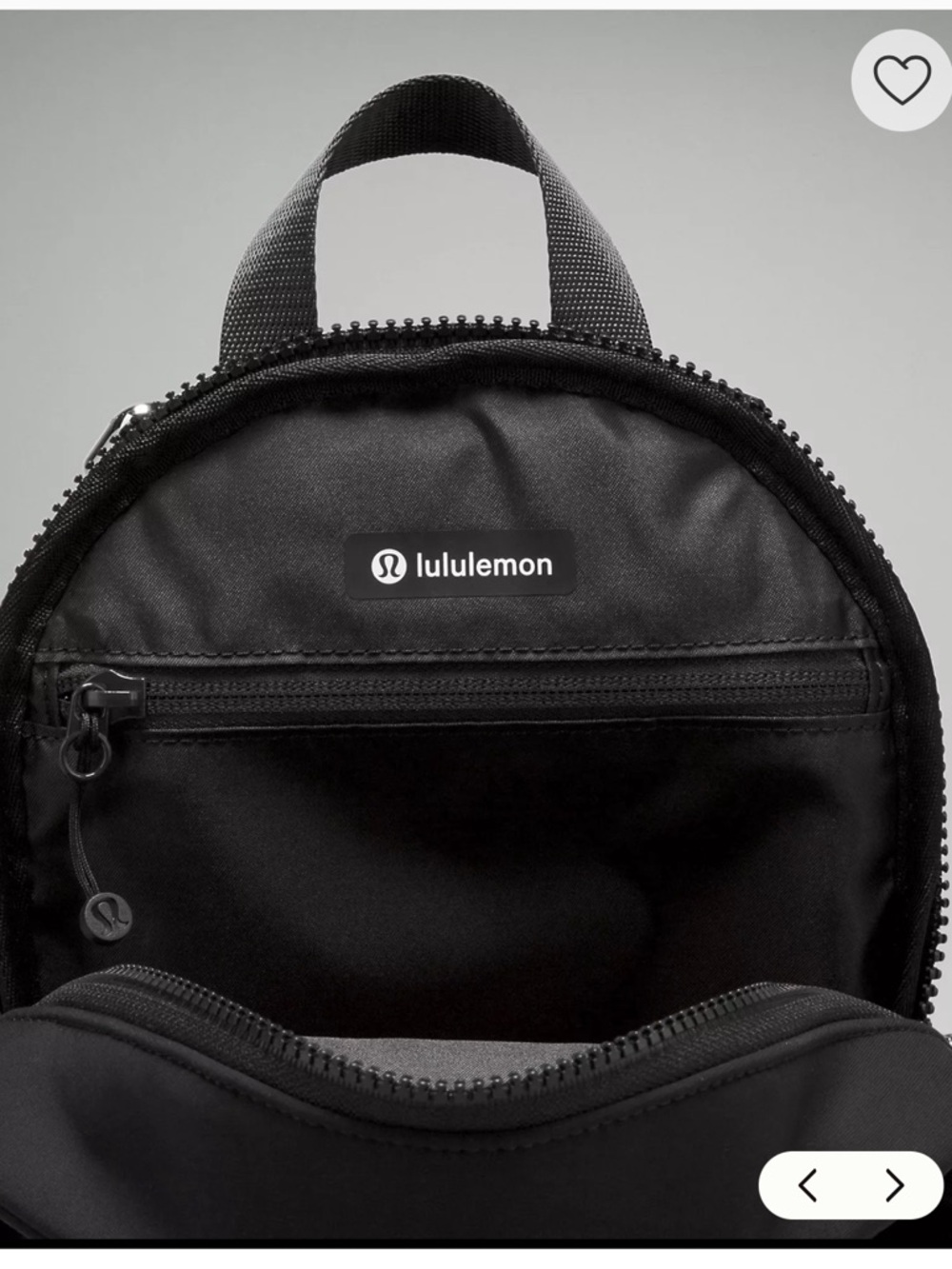 lululemon athletica Knit Nylon Micro Backpack 4L - Black - Picture 5 of 10